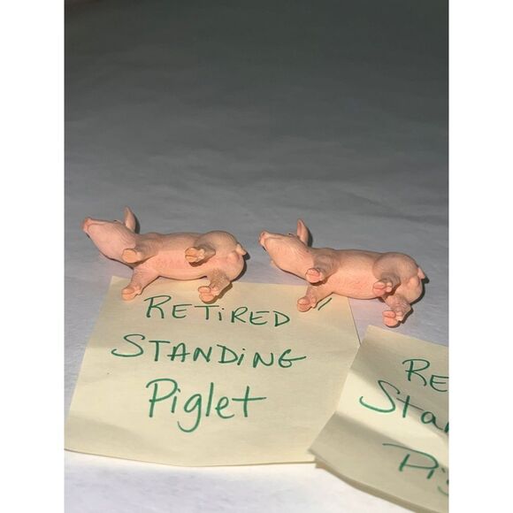 Retired Schleich retired standing piglet lot farmlfe - Picture 4 of 5